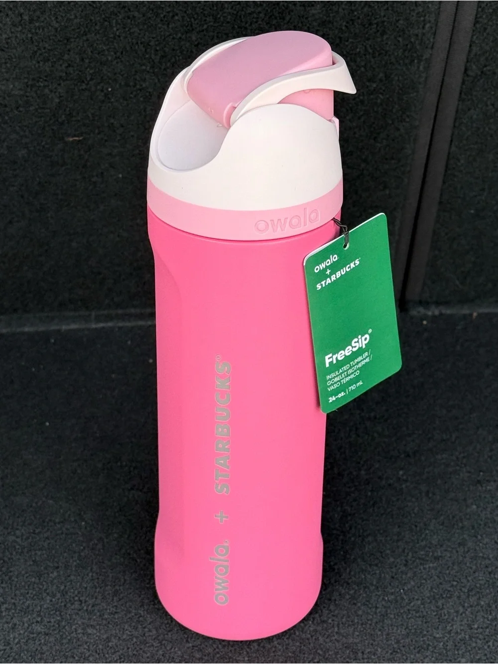 Starbucks Pink Owala Insulated Travel Bottle 24oz 2026